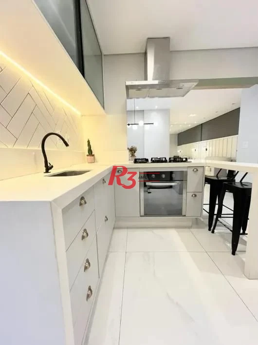Apartamento com 2 dormitórios à venda, 91 m² por R$ 1.290.000,00 - Gonzaga - Santos/SP