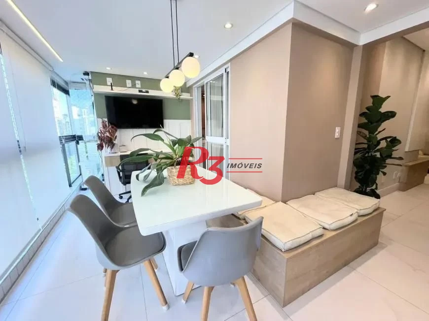 Apartamento com 2 dormitórios à venda, 91 m² por R$ 1.290.000,00 - Gonzaga - Santos/SP