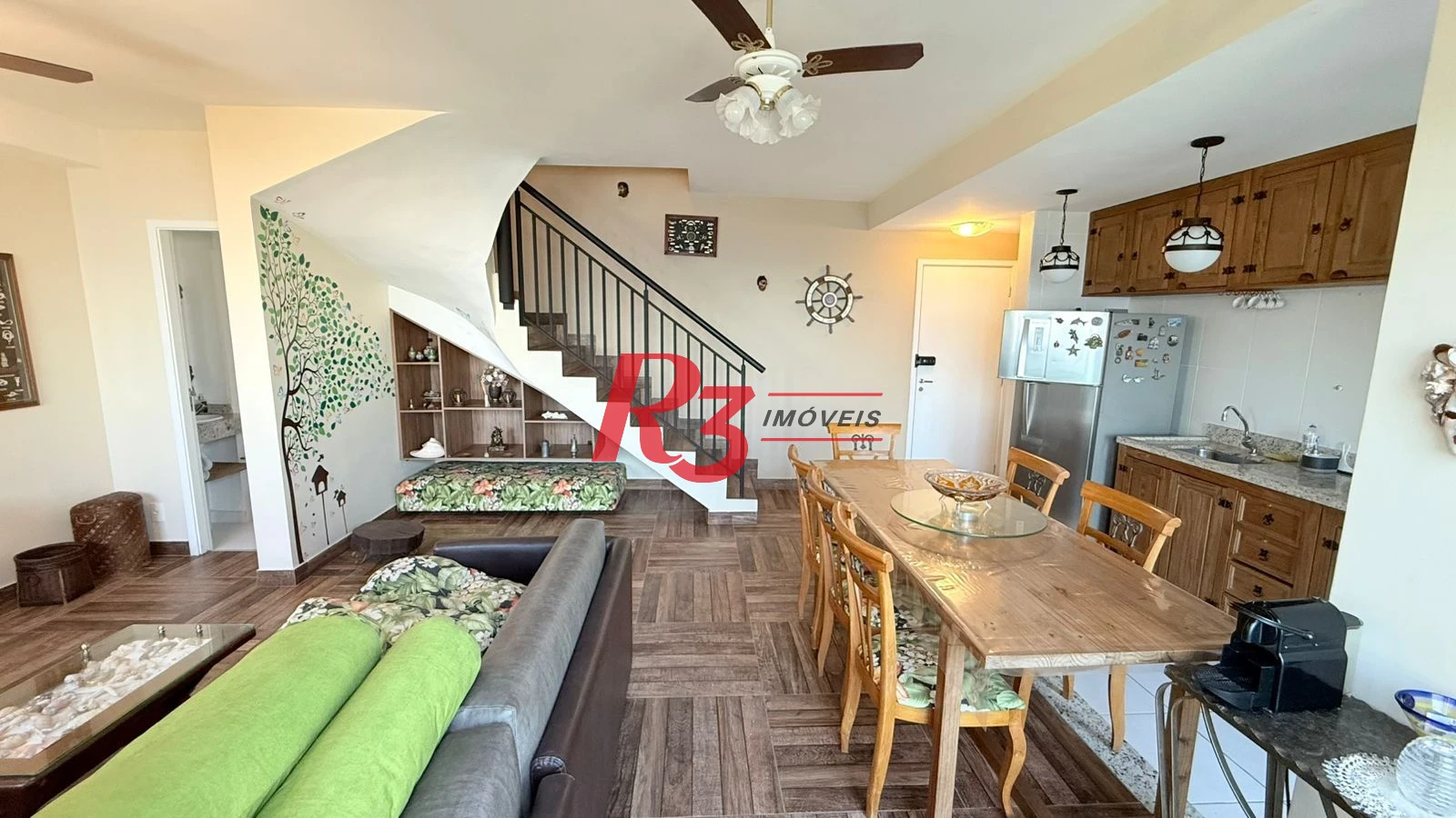Apartamento Duplex com 2 dormitórios à venda, 87 m² por R$ 1.060.000,00 - José Menino - Santos/SP