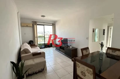 Apartamento com 2 dormitórios à venda, 82 m² por R$ 640.000,00 - Embaré - Santos/SP