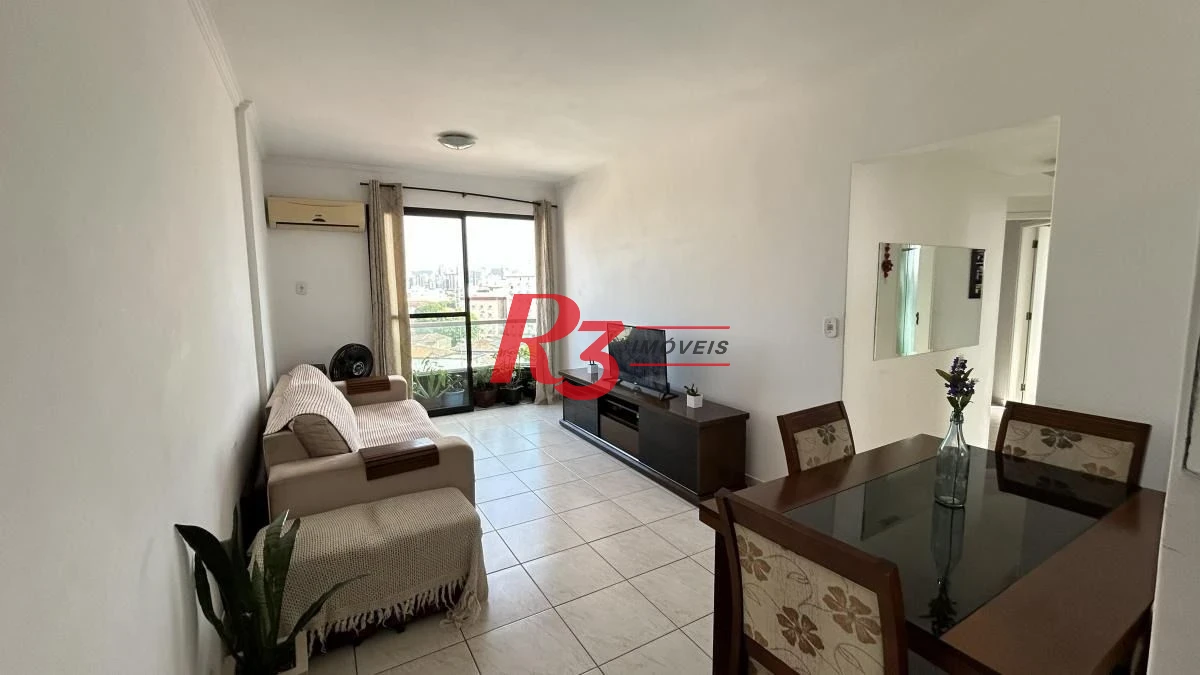 Apartamento com 2 dormitórios à venda, 82 m² por R$ 640.000,00 - Embaré - Santos/SP