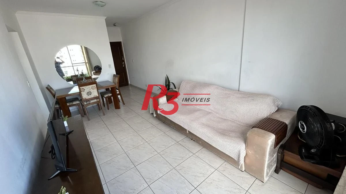 Apartamento com 2 dormitórios à venda, 82 m² por R$ 640.000,00 - Embaré - Santos/SP