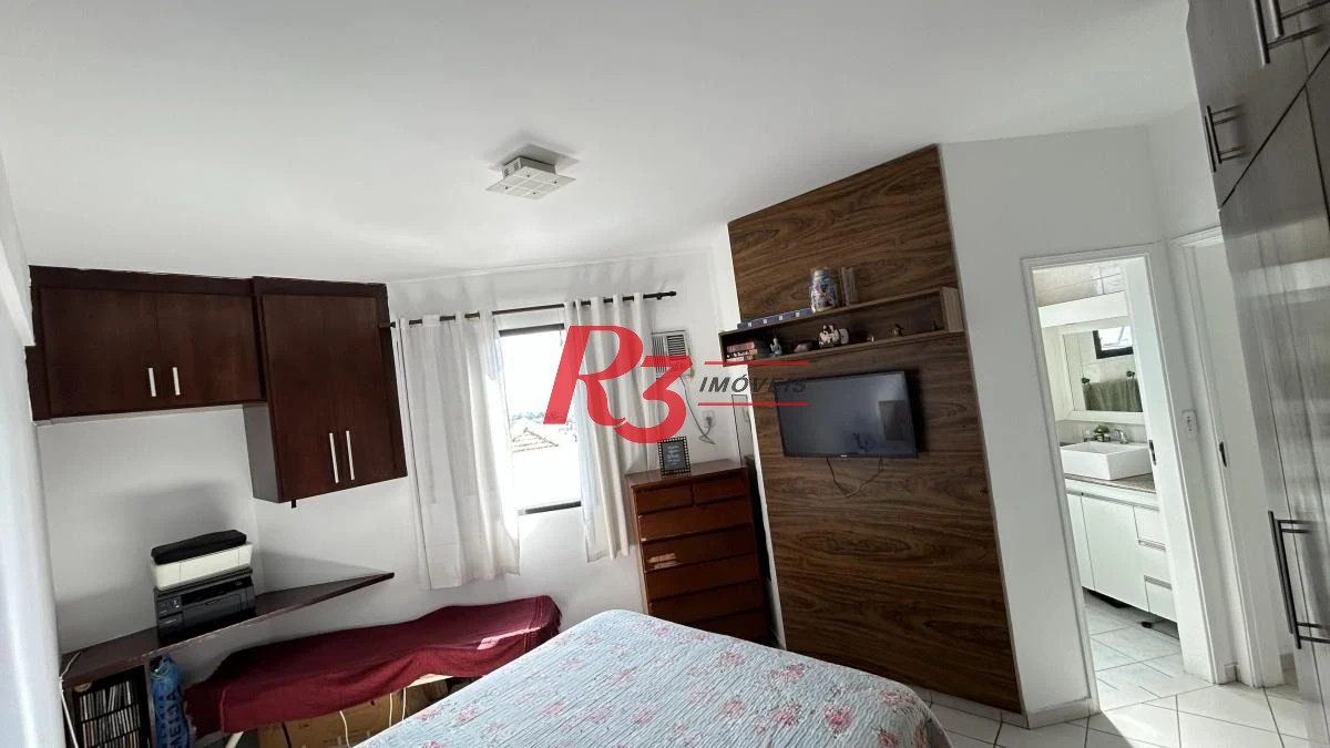 Apartamento com 2 dormitórios à venda, 82 m² por R$ 640.000,00 - Embaré - Santos/SP