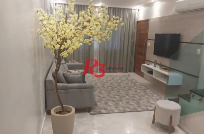 Sobrado com 3 dormitórios à venda, 180 m² por R$ 590.000,00 - Vila Mateo Bei - São Vicente/SP