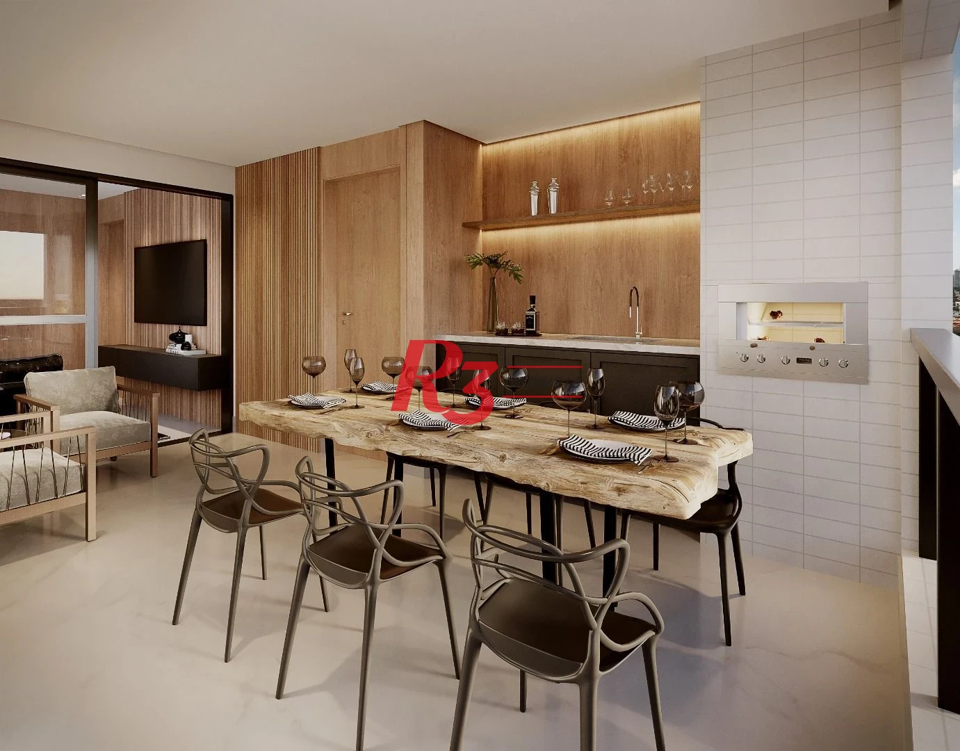 Apartamento com 4 suítes à venda, por R$ 3.890.000 - Ponta da Praia - Santos/SP