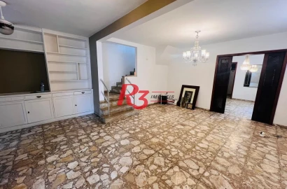 Sobrado com 3 dormitórios à venda, 311 m² por R$ 3.000.000,00 - Embaré - Santos/SP