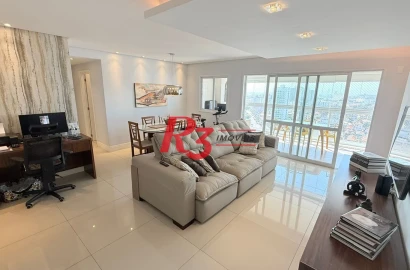 Apartamento com 3 dormitórios à venda, 131 m² por R$ 1.890.000,00 - Embaré - Santos/SP