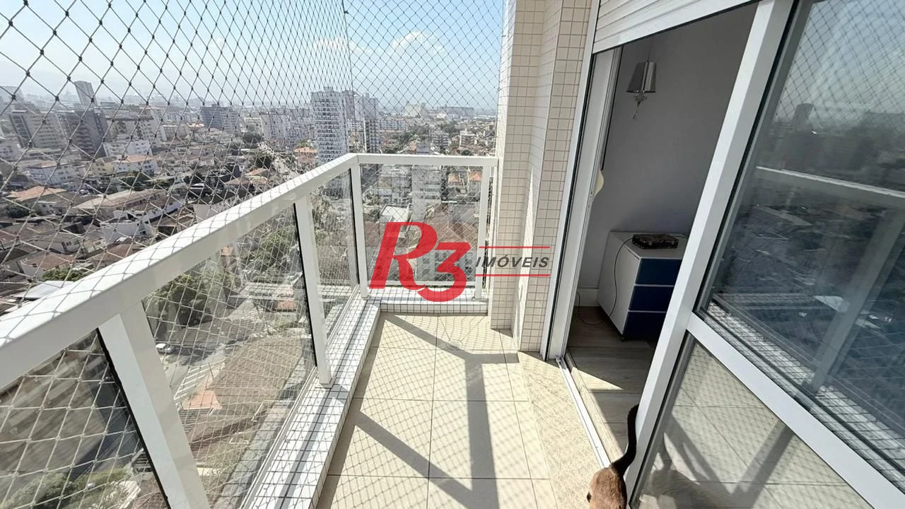 Apartamento com 3 dormitórios à venda, 131 m² por R$ 1.890.000,00 - Embaré - Santos/SP