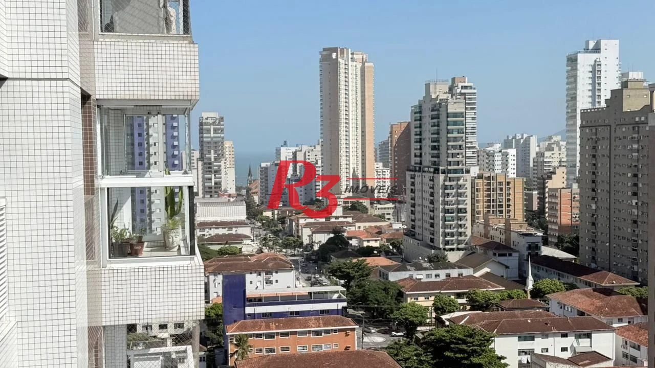 Apartamento com 3 dormitórios à venda, 131 m² por R$ 1.890.000,00 - Embaré - Santos/SP