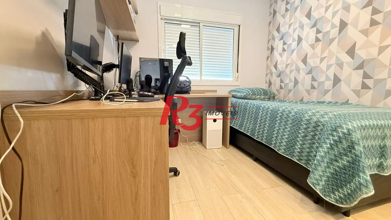 Apartamento com 3 dormitórios à venda, 131 m² por R$ 1.890.000,00 - Embaré - Santos/SP