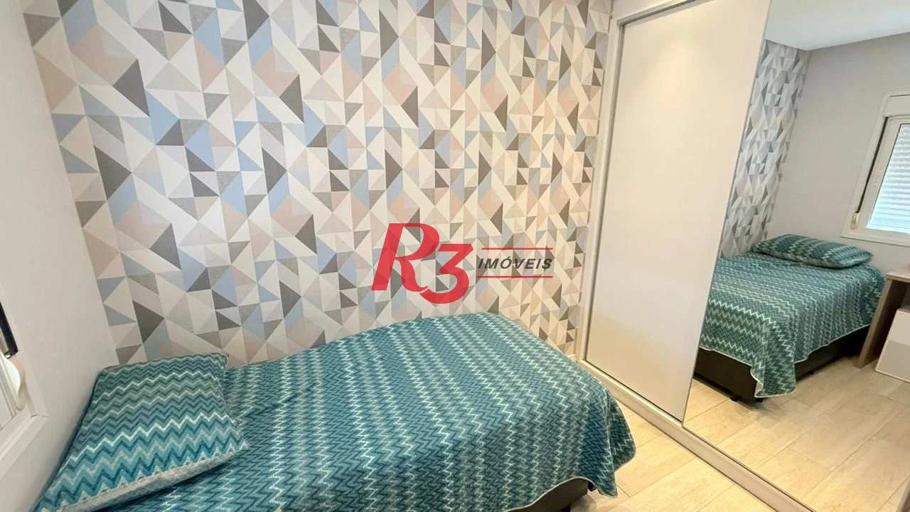 Apartamento com 3 dormitórios à venda, 131 m² por R$ 1.890.000,00 - Embaré - Santos/SP