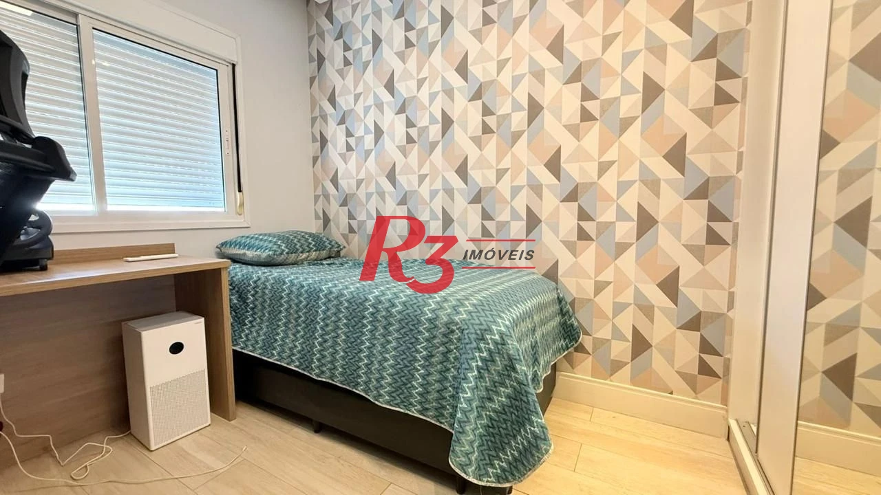 Apartamento com 3 dormitórios à venda, 131 m² por R$ 1.890.000,00 - Embaré - Santos/SP