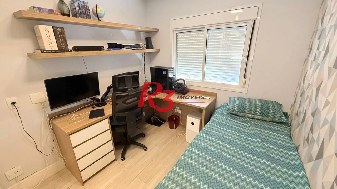 Apartamento com 3 dormitórios à venda, 131 m² por R$ 1.890.000,00 - Embaré - Santos/SP