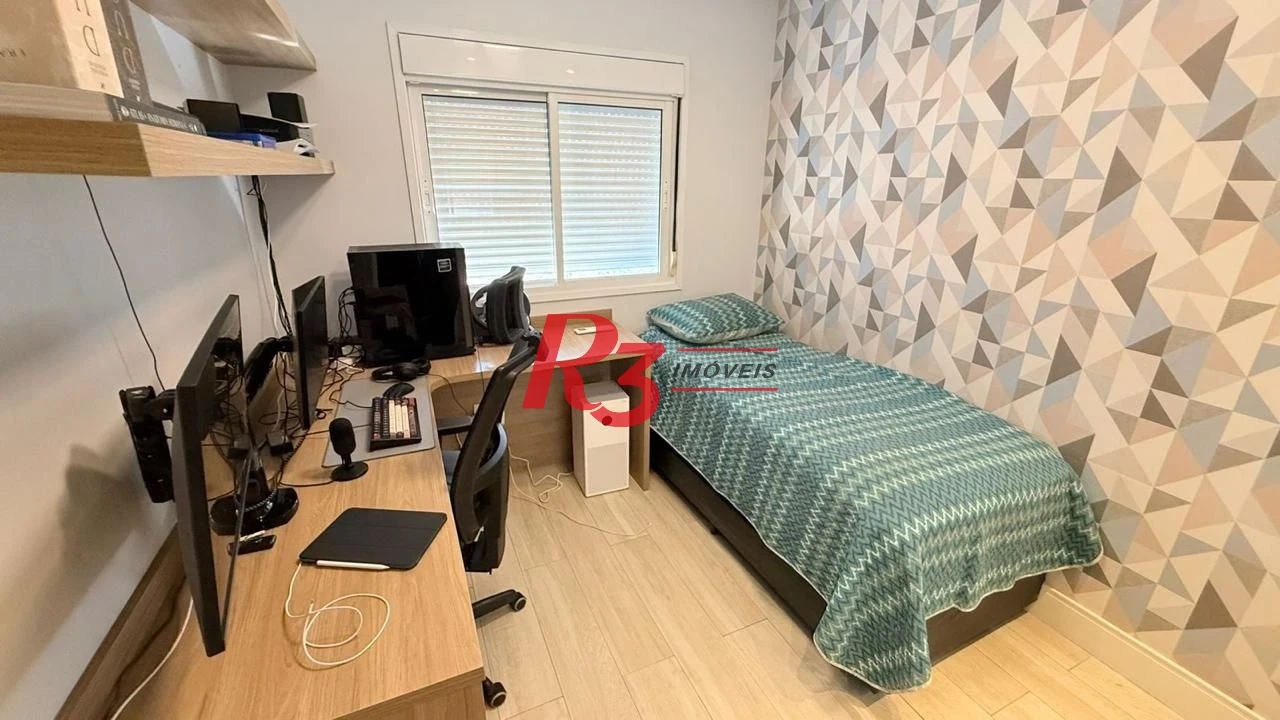 Apartamento com 3 dormitórios à venda, 131 m² por R$ 1.890.000,00 - Embaré - Santos/SP