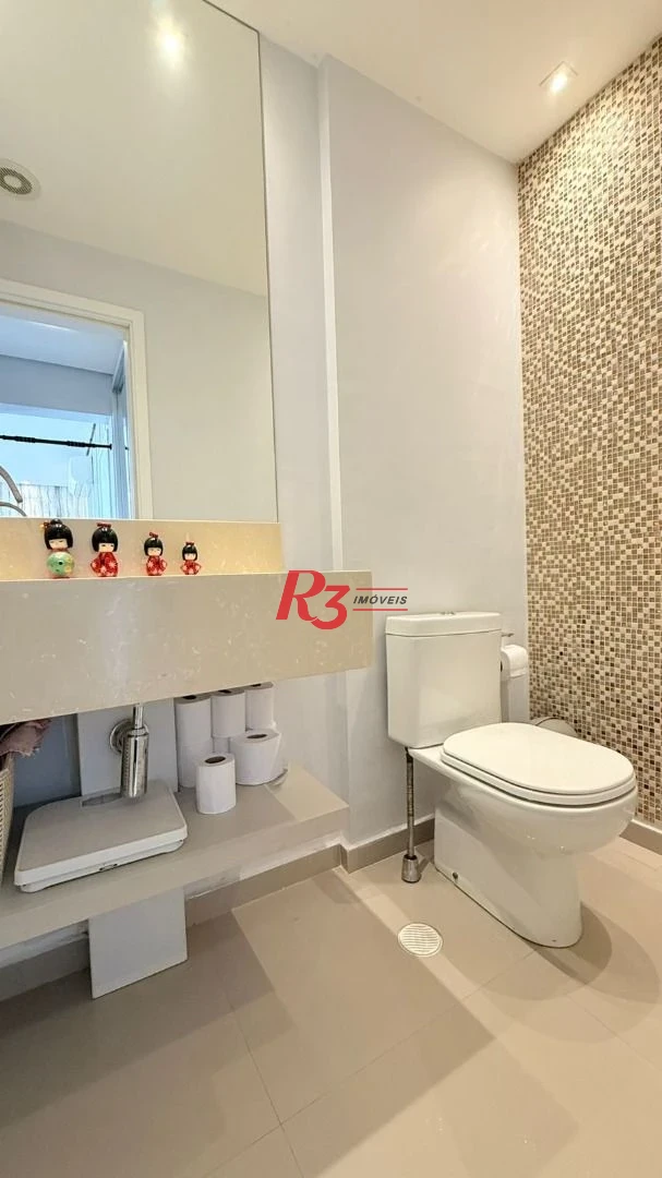 Apartamento com 3 dormitórios à venda, 131 m² por R$ 1.890.000,00 - Embaré - Santos/SP