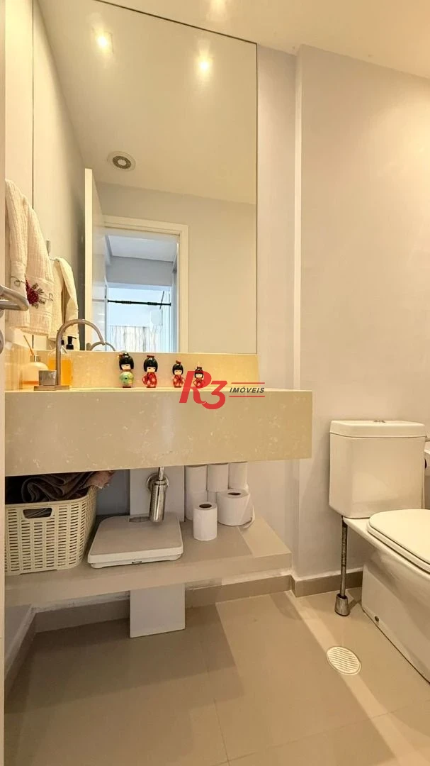 Apartamento com 3 dormitórios à venda, 131 m² por R$ 1.890.000,00 - Embaré - Santos/SP
