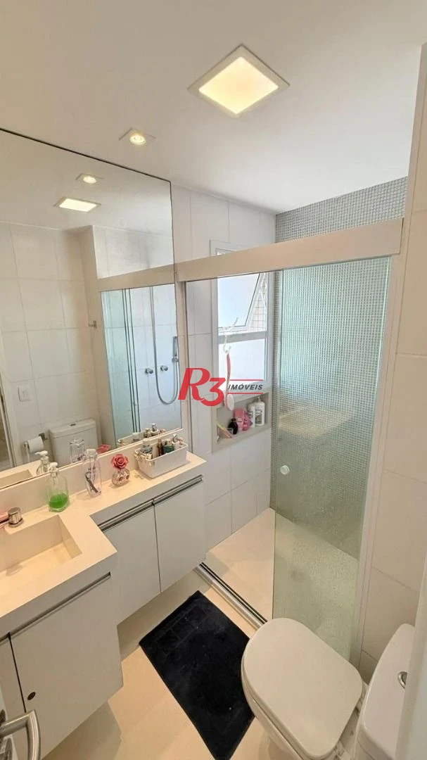 Apartamento com 3 dormitórios à venda, 131 m² por R$ 1.890.000,00 - Embaré - Santos/SP