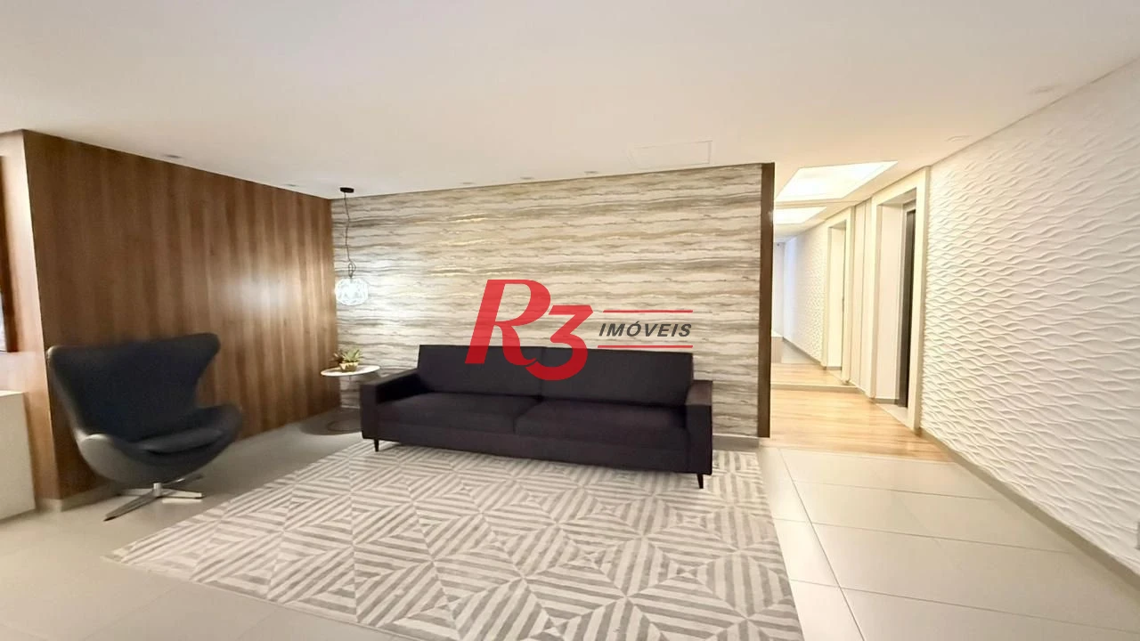 Apartamento com 3 dormitórios à venda, 131 m² por R$ 1.890.000,00 - Embaré - Santos/SP