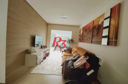 Apartamento com 3 dormitórios à venda, 87 m² por R$ 1.180.000,00 - José Menino - Santos/SP