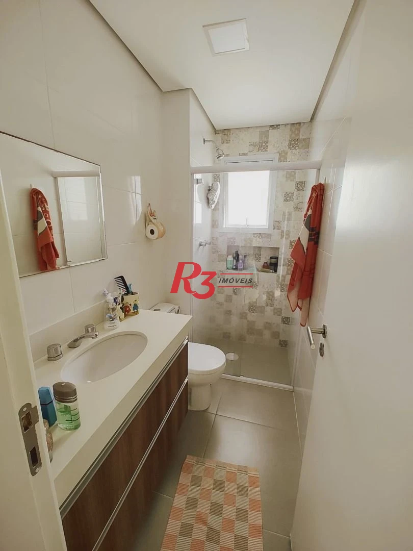 Apartamento com 3 dormitórios à venda, 87 m² por R$ 1.180.000,00 - José Menino - Santos/SP