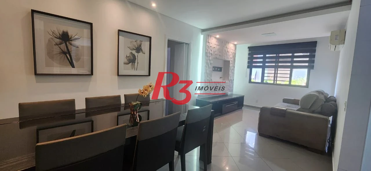 Apartamento para alugar, 72 m² por R$ 5.200,00/mês - Embaré - Santos/SP