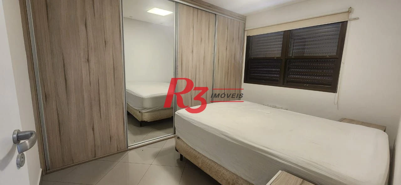 Apartamento para alugar, 72 m² por R$ 5.200,00/mês - Embaré - Santos/SP