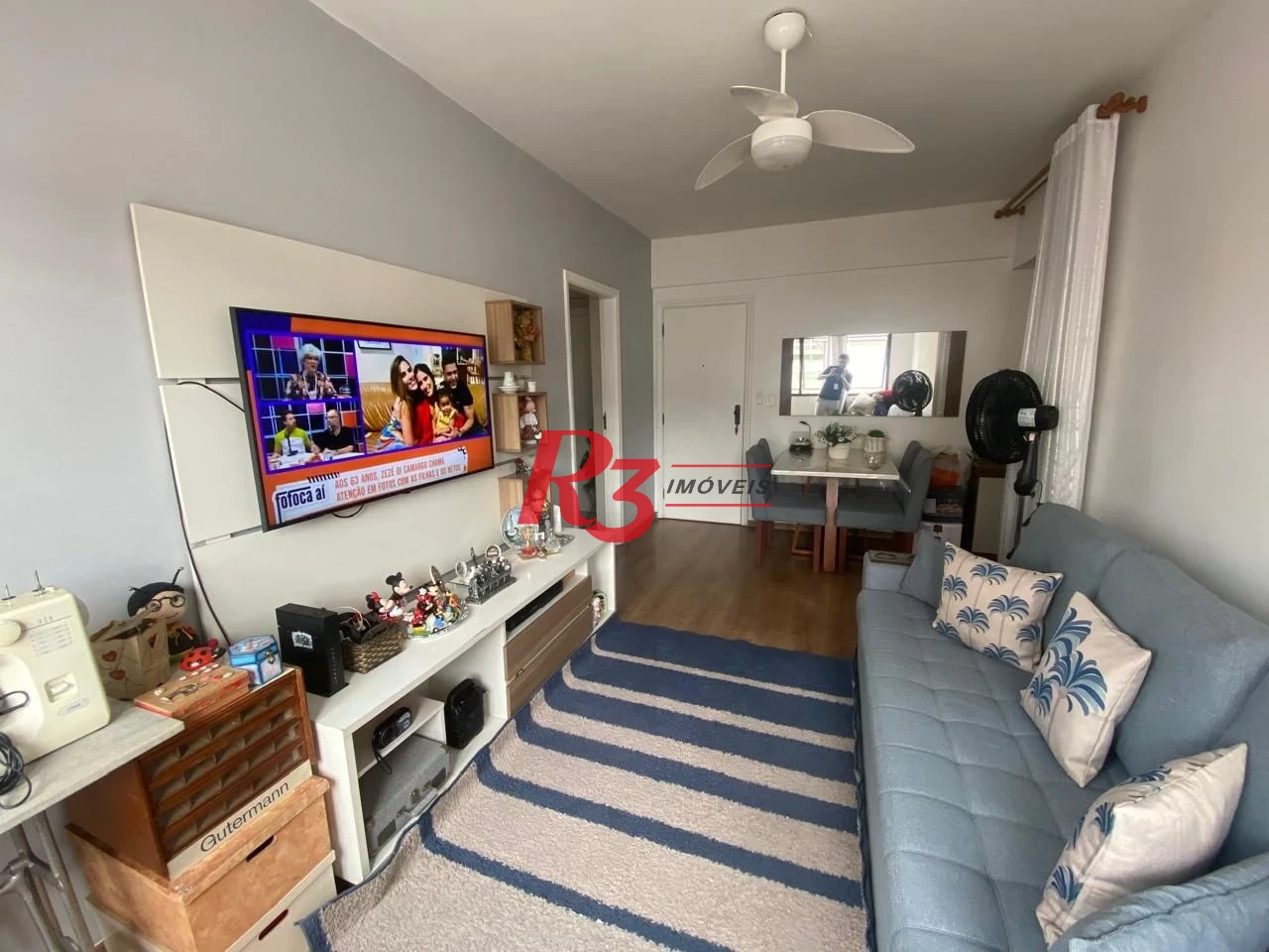 Apartamento com 1 dormitório para alugar, 58 m² por R$ 3.500,02/mês - Marapé - Santos/SP