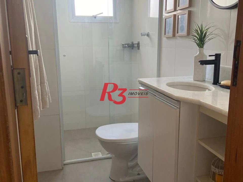 Apartamento com 2 dormitórios à venda, 74 m² por R$ 640.000,00 - Campo Grande - Santos/SP