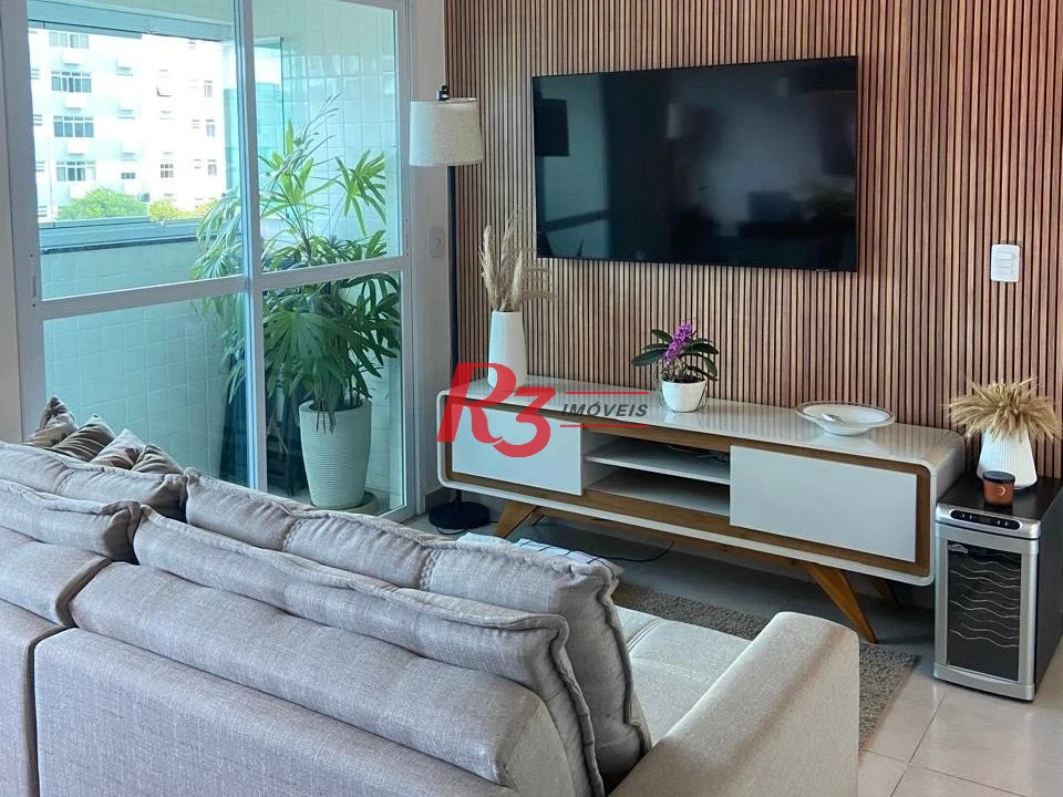 Apartamento com 2 dormitórios à venda, 74 m² por R$ 640.000,00 - Campo Grande - Santos/SP