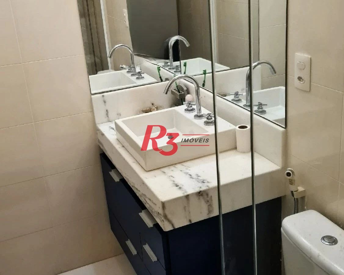 Apartamento com 1 dormitório à venda, 54 m² por R$ 665.000,00 - José Menino - Santos/SP