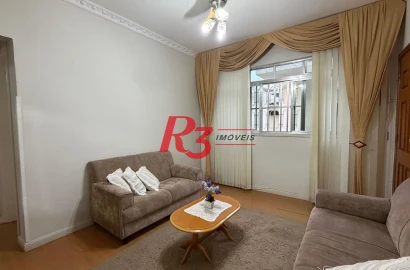 Apartamento com 2 dormitórios à venda, 60 m² por R$ 390.000,00 - Boqueirão - Santos/SP