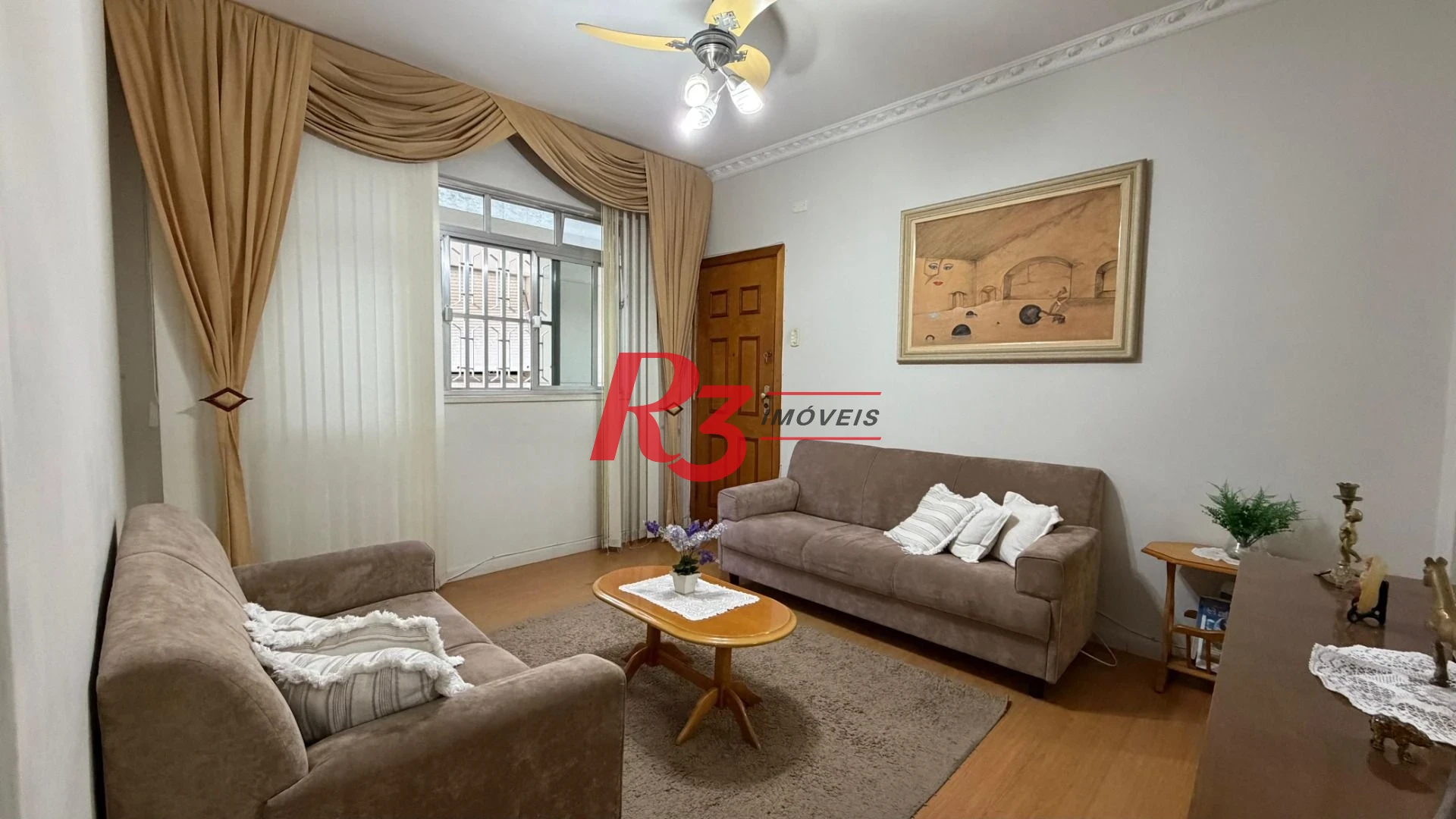 Apartamento com 2 dormitórios à venda, 60 m² por R$ 390.000,00 - Boqueirão - Santos/SP