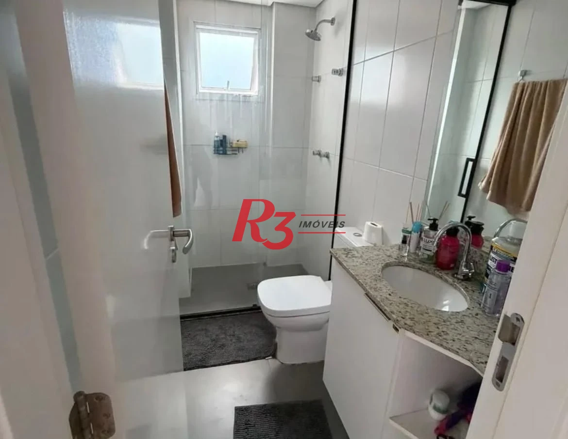 Apartamento com 2 dormitórios à venda, 90 m² por R$ 1.170.000,00 - Marapé - Santos/SP