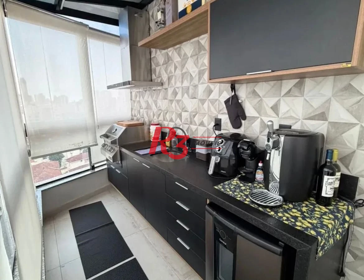 Apartamento com 2 dormitórios à venda, 90 m² por R$ 1.170.000,00 - Marapé - Santos/SP