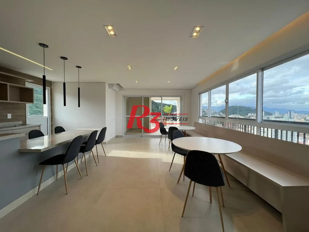 Apartamento com 2 dormitórios à venda, 90 m² por R$ 1.170.000,00 - Marapé - Santos/SP