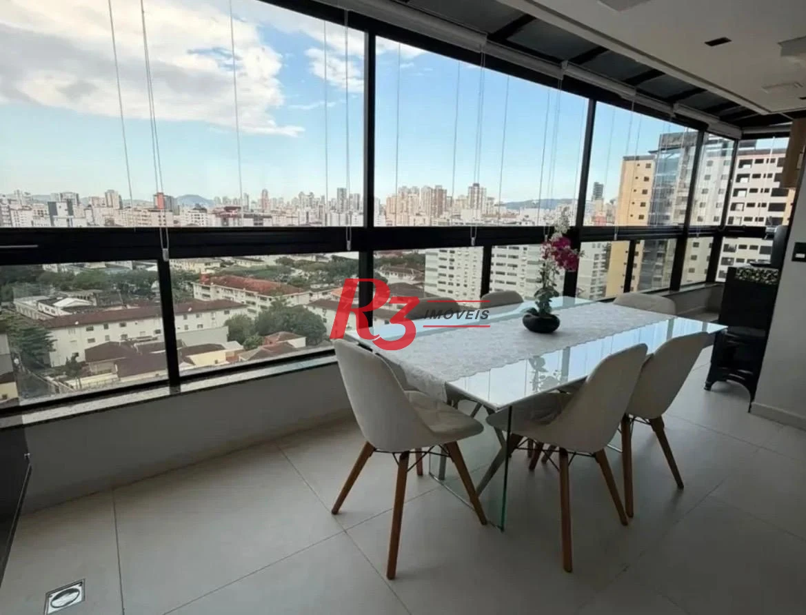 Apartamento com 2 dormitórios à venda, 90 m² por R$ 1.170.000,00 - Marapé - Santos/SP
