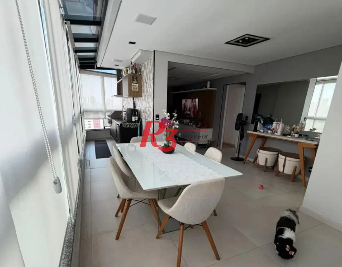 Apartamento com 2 dormitórios à venda, 90 m² por R$ 1.170.000,00 - Marapé - Santos/SP