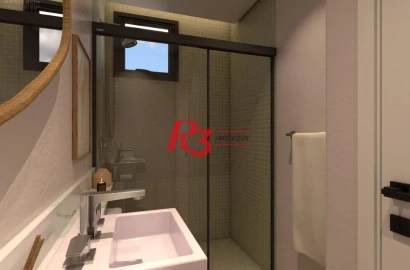 Village com 2 dormitórios à venda, 90 m² por R$ 440.000,00 - Vila Matias - Santos/SP