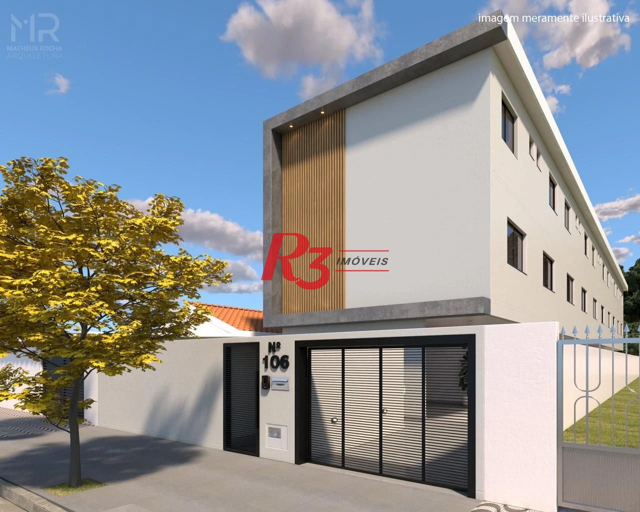 Village com 2 dormitórios à venda, 90 m² por R$ 440.000,00 - Vila Matias - Santos/SP