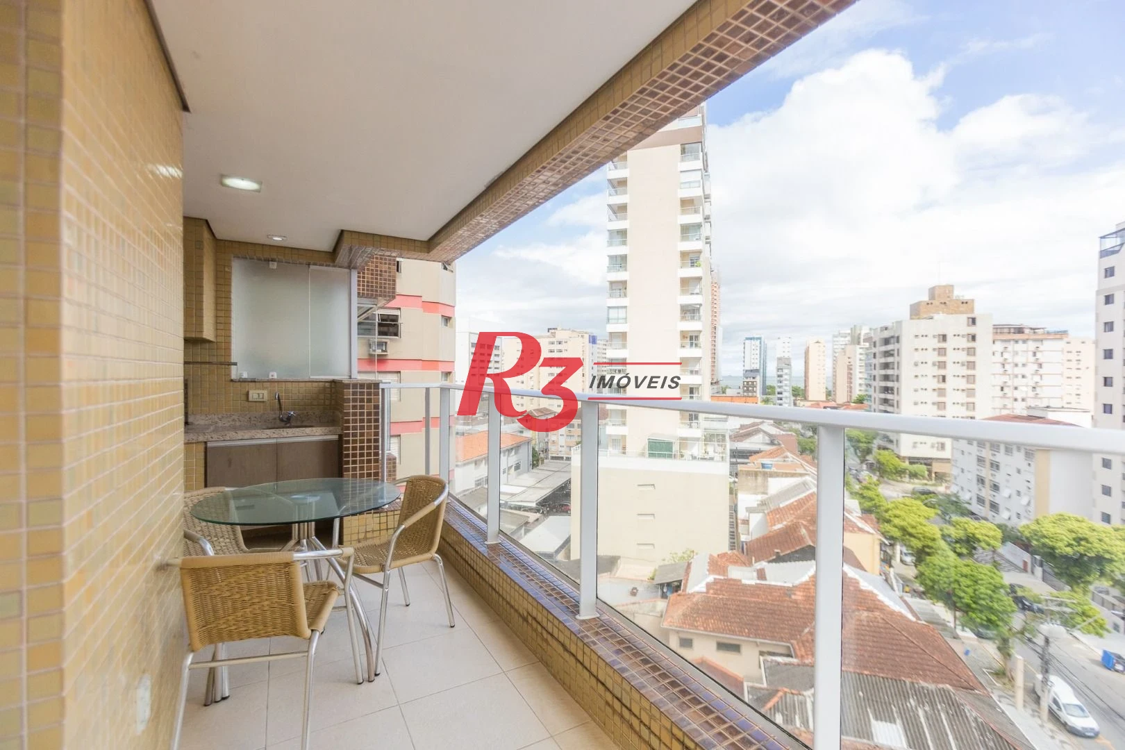 Apartamento para alugar, 117 m² por R$ 6.700,02/mês - Gonzaga - Santos/SP