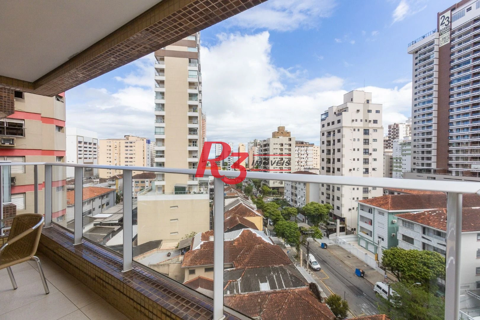 Apartamento para alugar, 117 m² por R$ 6.700,02/mês - Gonzaga - Santos/SP