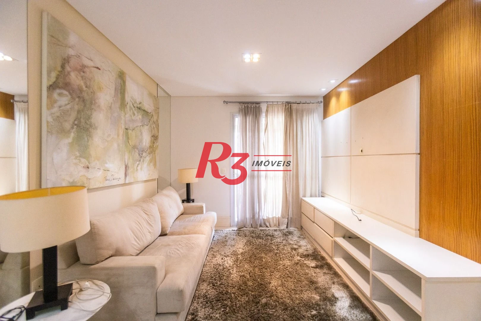 Apartamento para alugar, 117 m² por R$ 6.700,02/mês - Gonzaga - Santos/SP