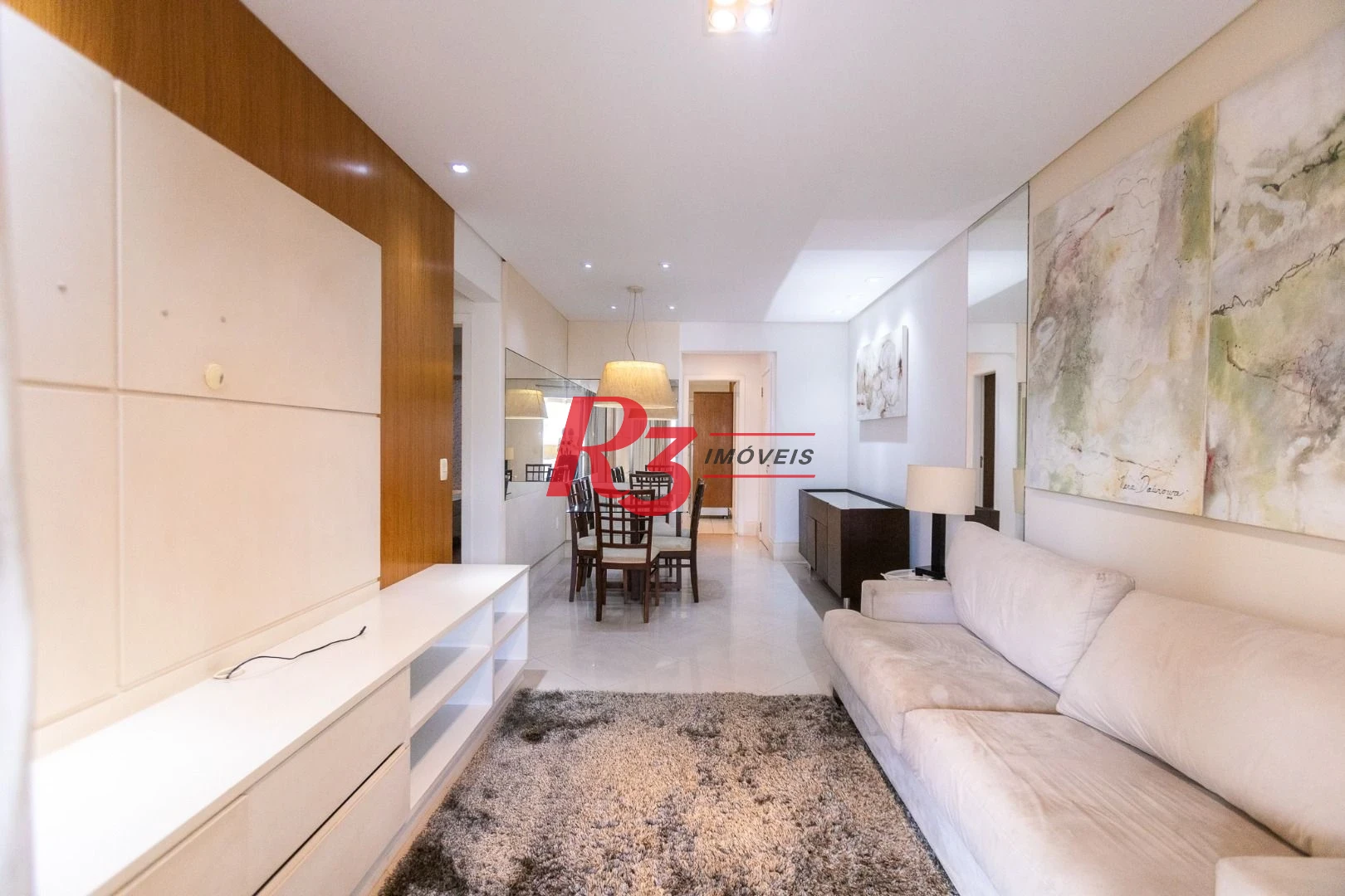 Apartamento para alugar, 117 m² por R$ 6.700,02/mês - Gonzaga - Santos/SP