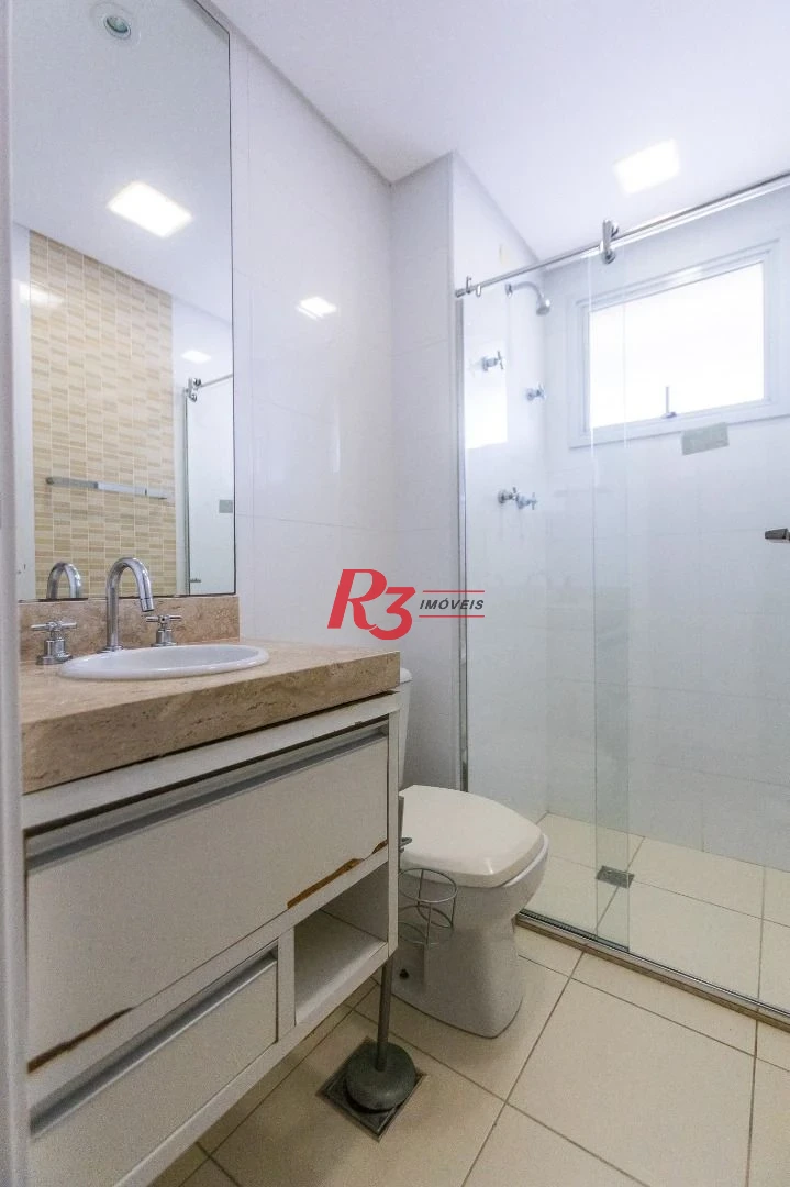 Apartamento para alugar, 117 m² por R$ 6.700,02/mês - Gonzaga - Santos/SP