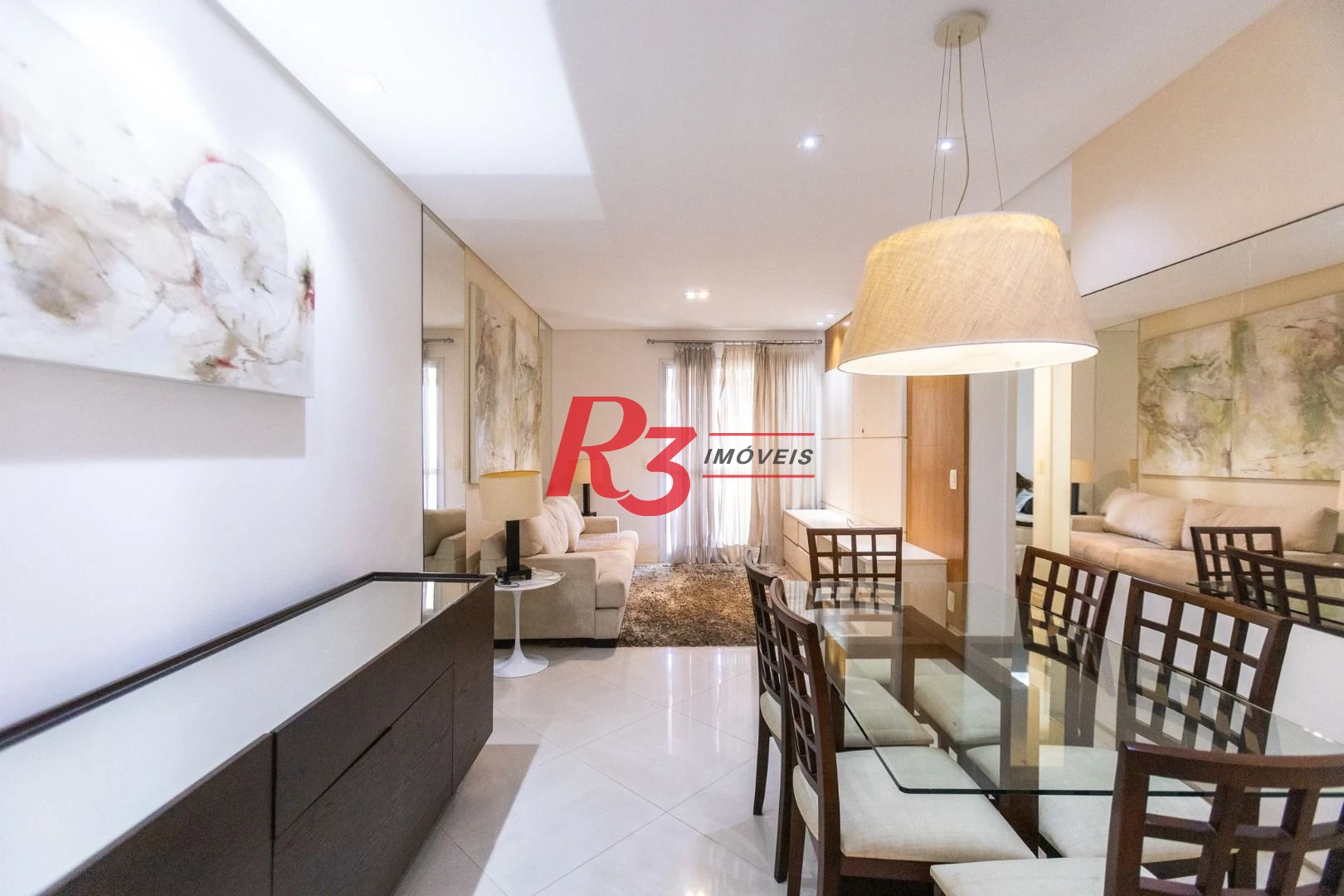 Apartamento para alugar, 117 m² por R$ 6.700,02/mês - Gonzaga - Santos/SP