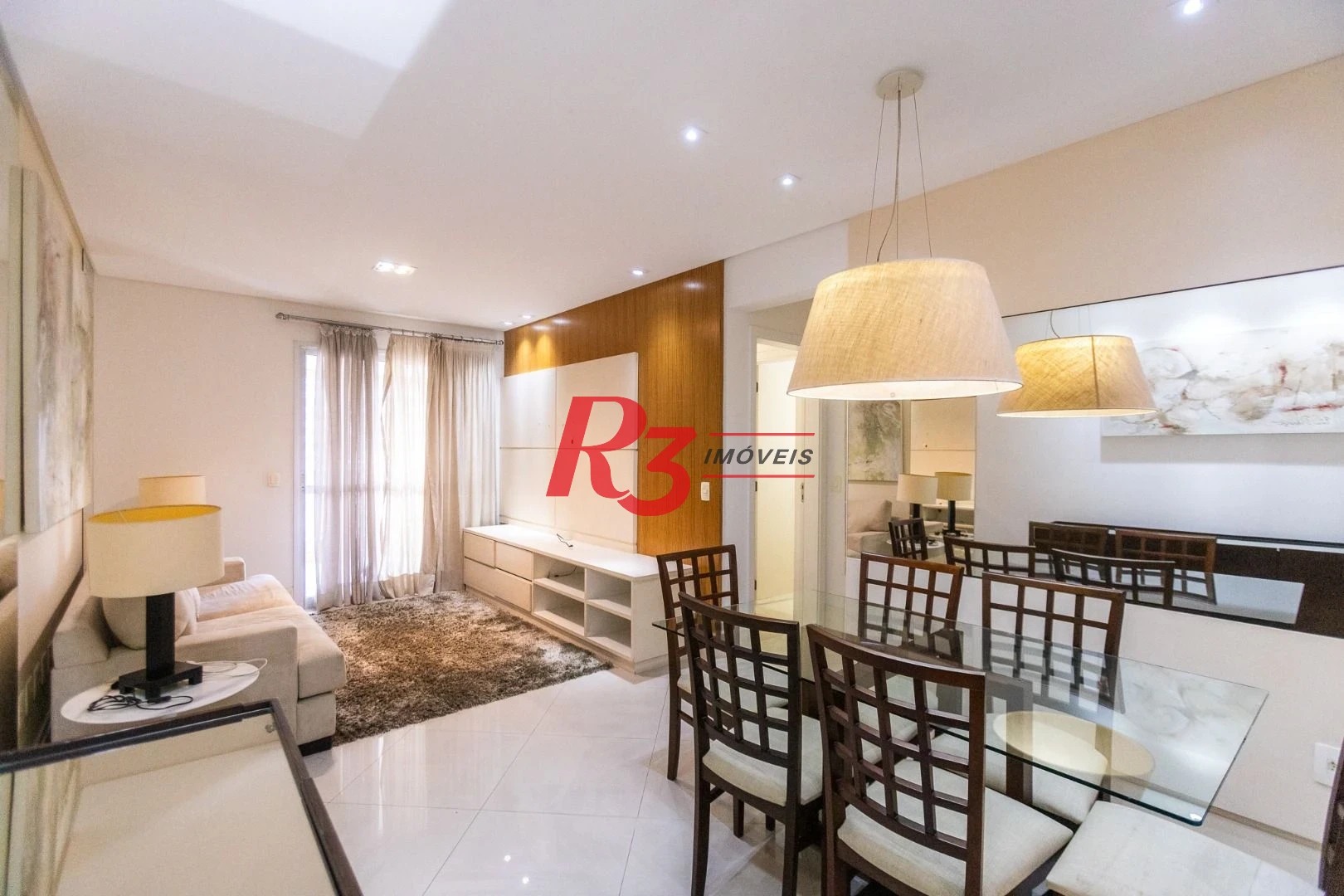 Apartamento para alugar, 117 m² por R$ 6.700,02/mês - Gonzaga - Santos/SP