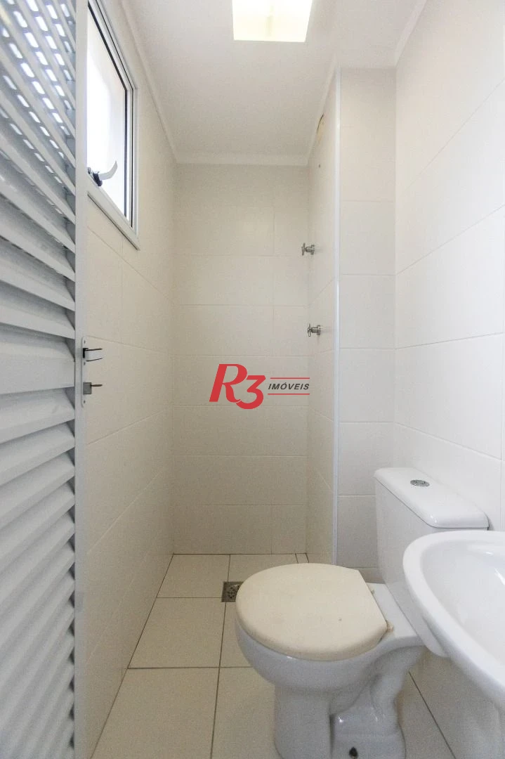 Apartamento para alugar, 117 m² por R$ 6.700,02/mês - Gonzaga - Santos/SP