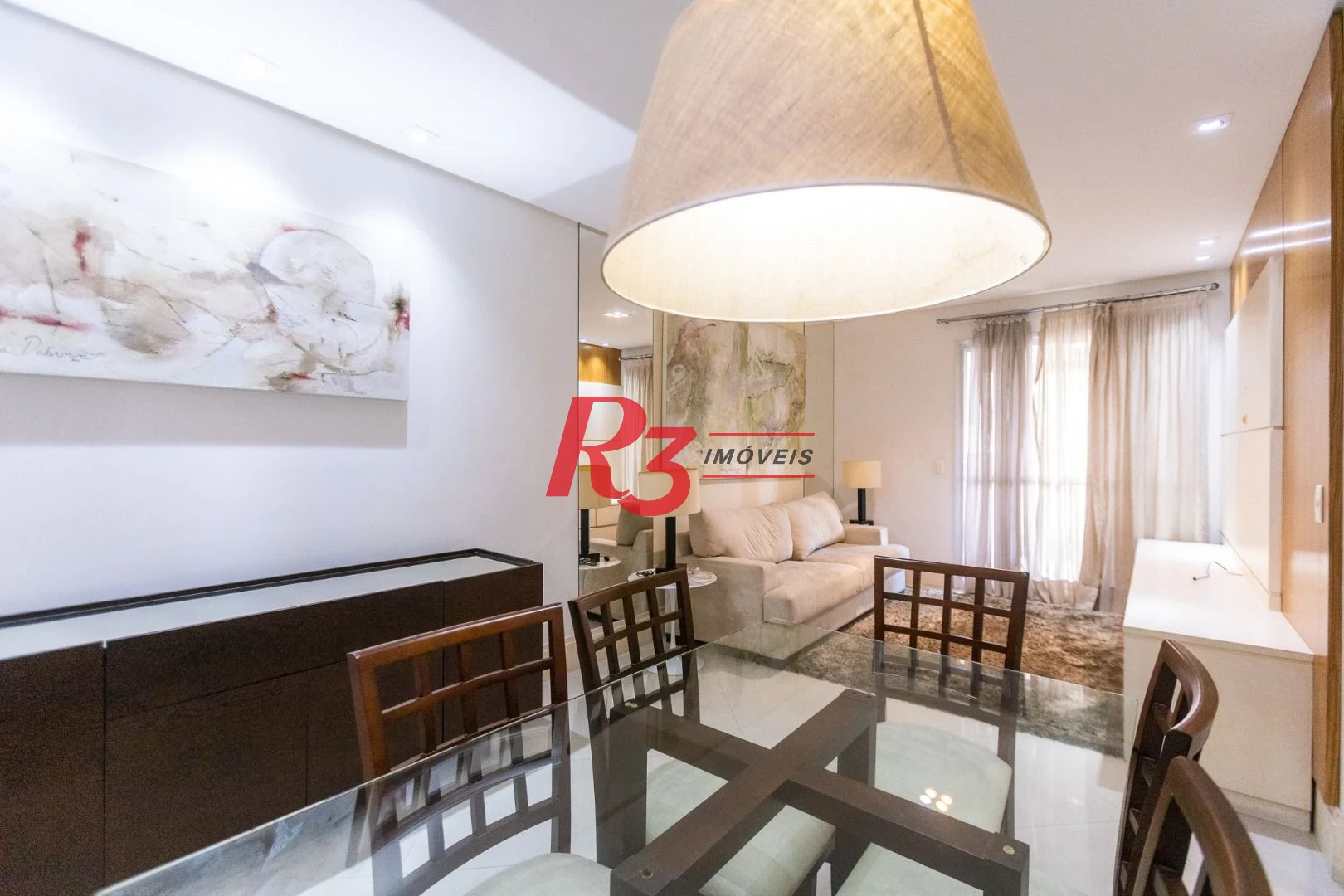 Apartamento para alugar, 117 m² por R$ 6.700,02/mês - Gonzaga - Santos/SP