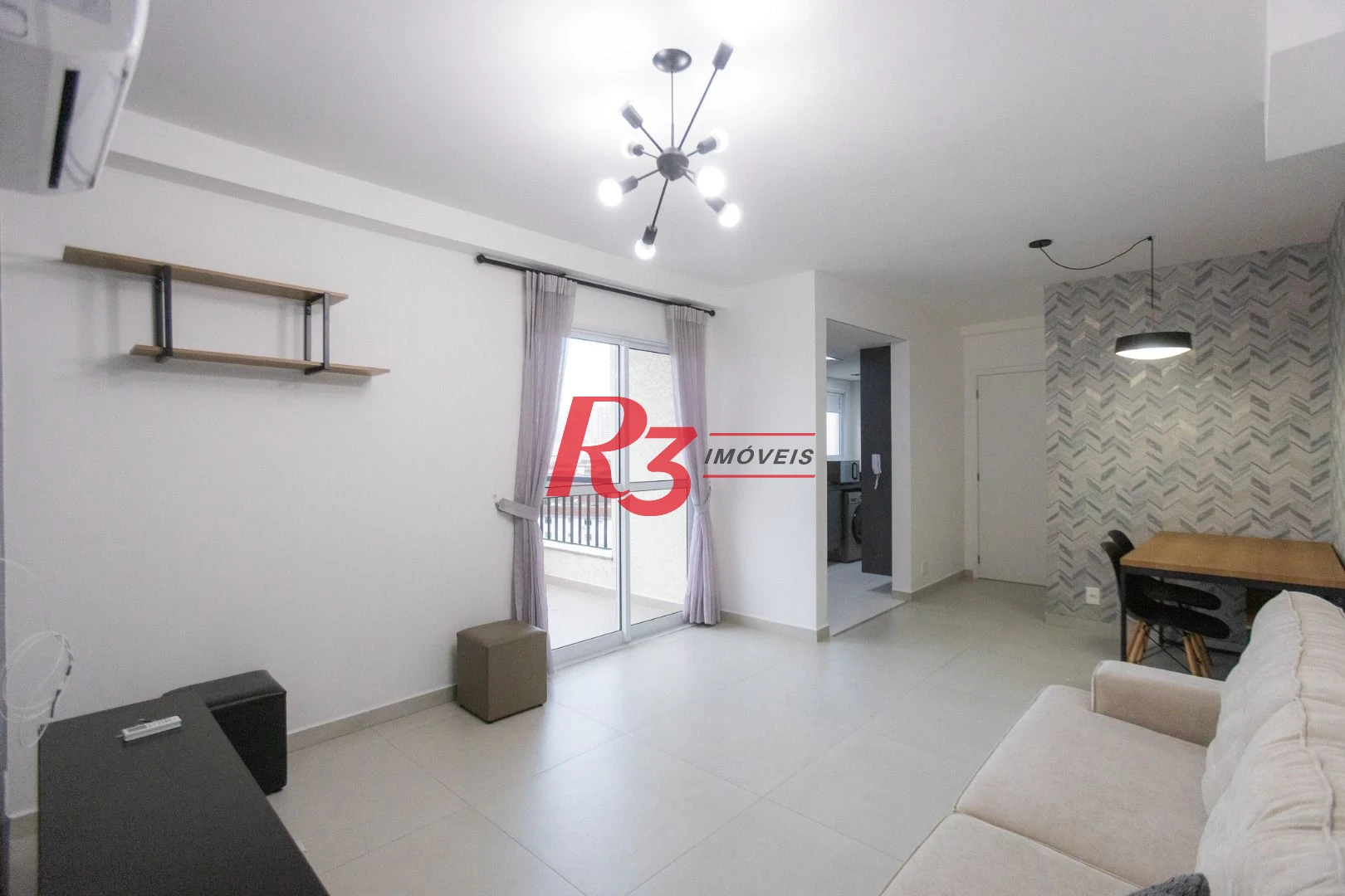 Apartamento com 2 dormitórios para alugar, 90 m² por R$ 5.354,42/mês - Marapé - Santos/SP