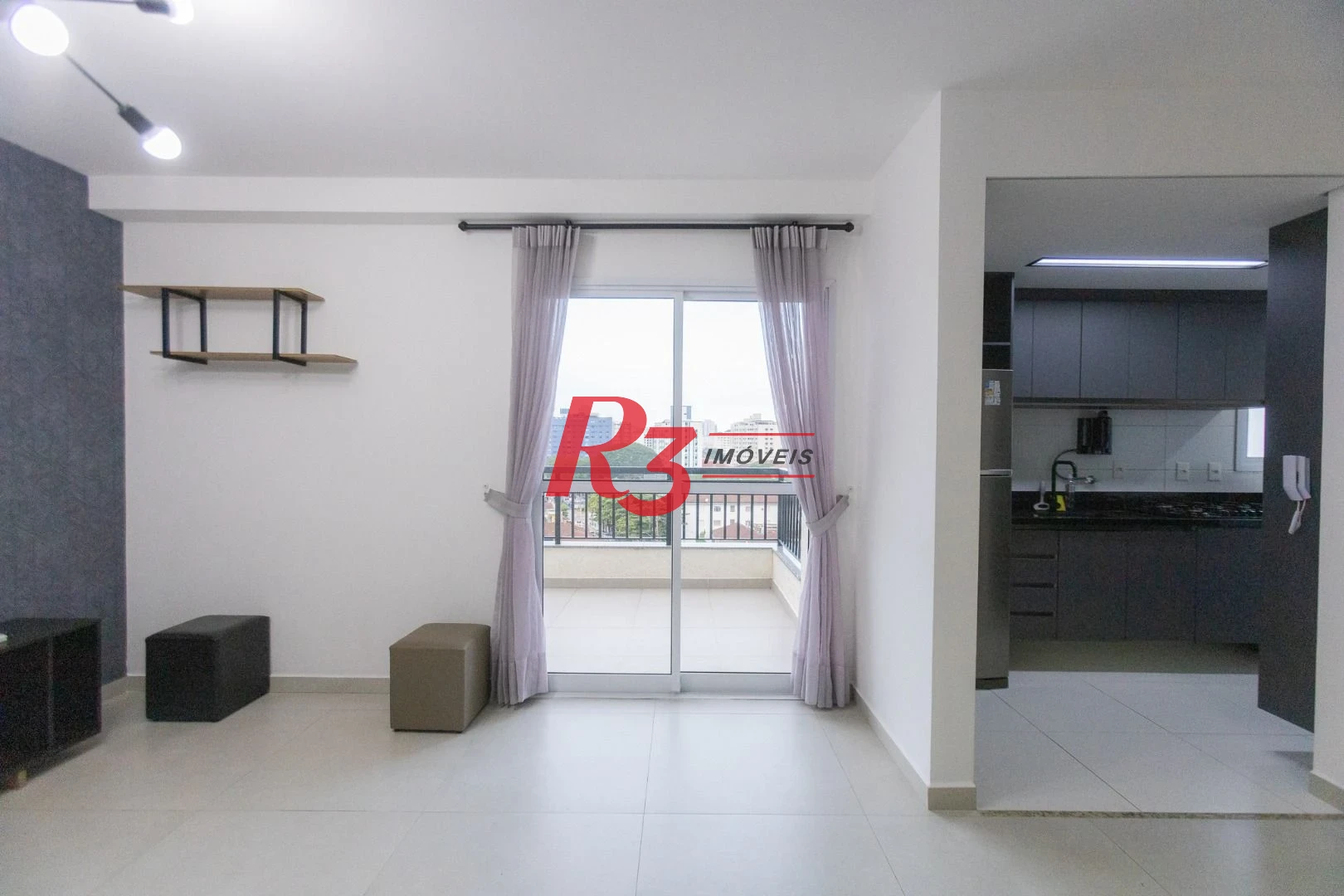 Apartamento com 2 dormitórios para alugar, 90 m² por R$ 5.354,42/mês - Marapé - Santos/SP